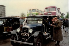 A stop for refreshments on an HCVS Brighton run in the early 1990s