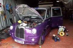 Who says a London cab has to be black? Restoration takes many guises