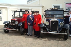 Military Veterans' Trip to Worthing - Chelsea Pensioners. Women were accepted at the Royal Hospital from 2009